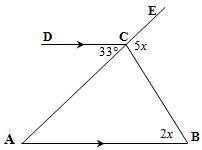 Find the value of x if C= AE