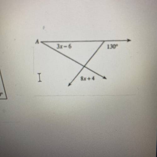 Find the value of x. Show your work, congruent triangles