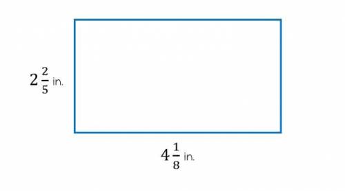 Find the area of the rectangle. Show your work and answer in the space below