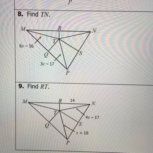 If T is the circumcenter of triangle MNP, find each measure.