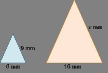 Which statement is true about setting up a proportion to solve for the missing measure?

1.Corresp