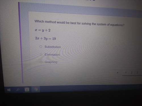 Which method be best for solving the system of equations?