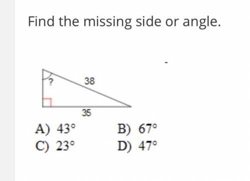 Find the angle in the image.