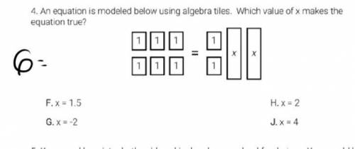 Ill give which value of x makes the equation true?