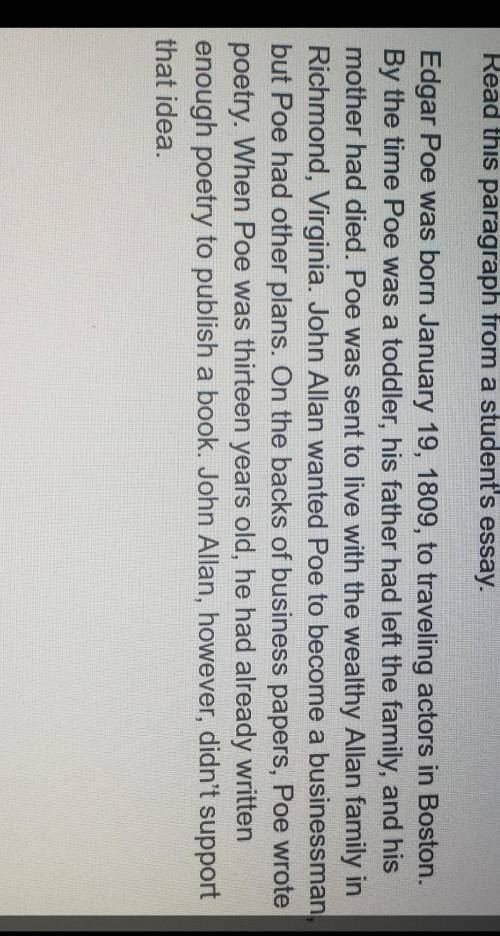 Question 1) Add two noun phrases to the essay to provide more detail. The noun phrases may replace