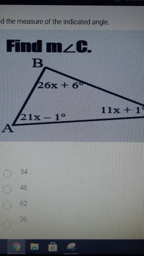 Find the measure of the indicated angle.HELP ASAPPPP