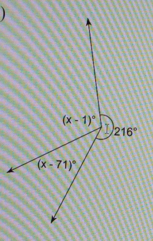 I have to figure out what x equals