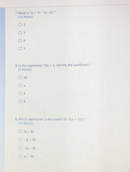 Please help me with my math! AND PLEASE SHOW WORK