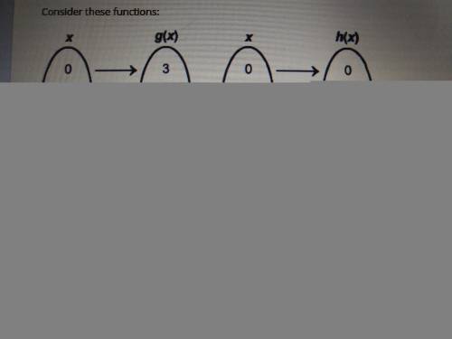 Consider these functions what is the value of x when g(h(x))=4?