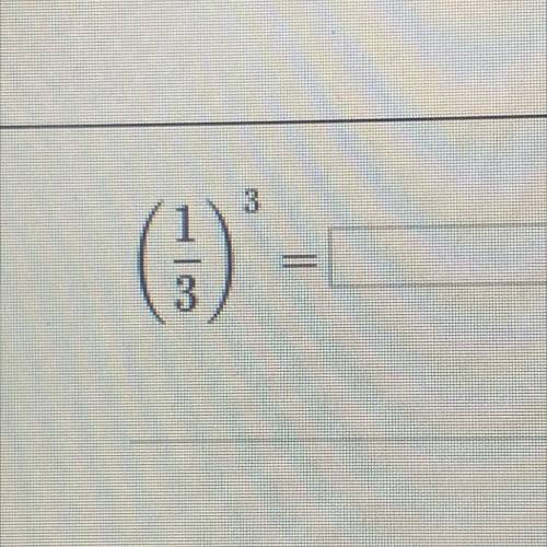 What is the following question: 1/3^3=