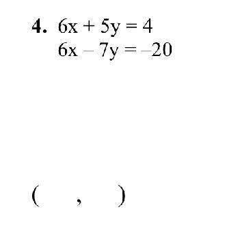 I need help with this question... the topic is solving linear systems of equations using eliminatio