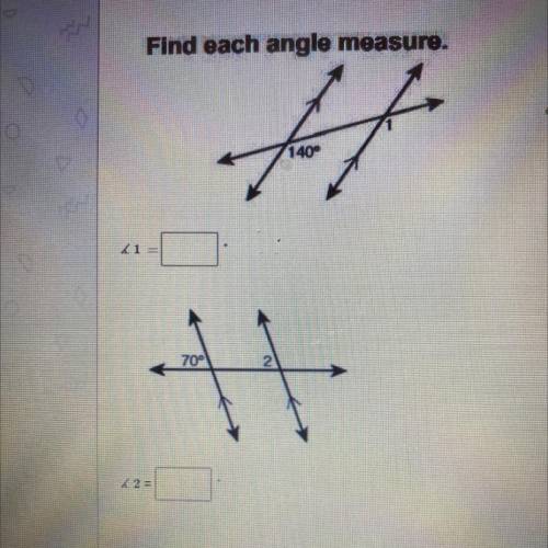 Can some help me pls find the angle measure for each one