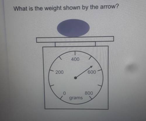 What is the weight shown by the arrow?