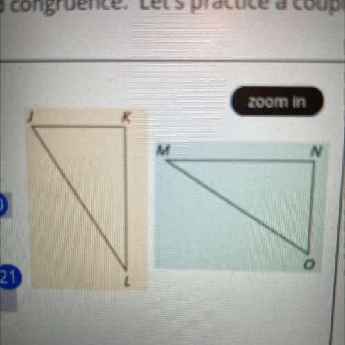 Are the triangles congruent