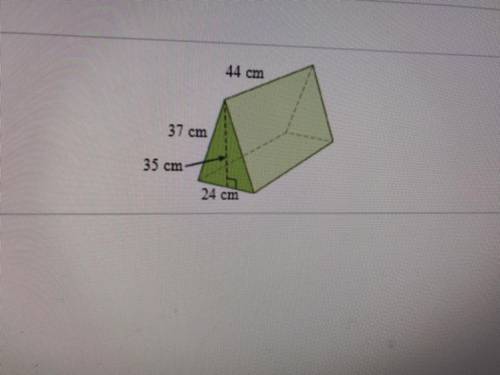 Find the surface area of the triangular prism the base of the prism is the isosceles triangle