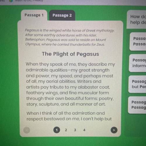 How does the structure of each passage help determine the content of the passage?

a. Passage I co