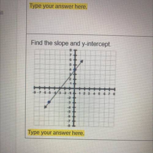 Find the slope and y-intercept.