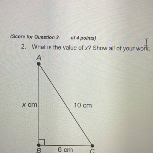 What is the value of x?