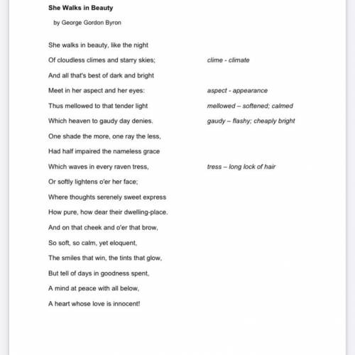 Identify two examples of each: 
assonance
end rhyme 
Helpppppp helpppppp helpppppp