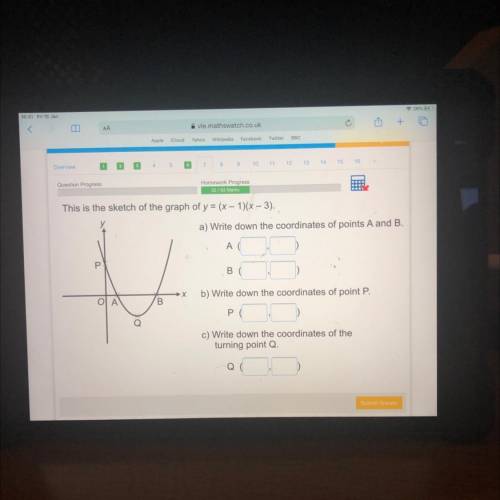 This is the sketch of the graph of y=(x-1)(x-3)