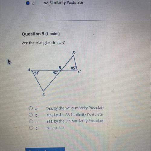 Are these triangles similar?