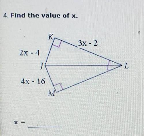 Find the value of x.