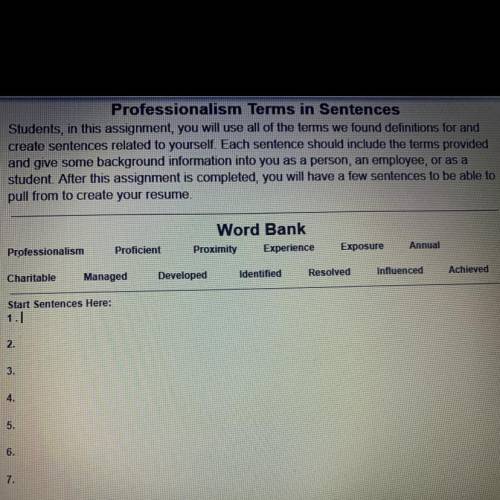 Can you please give me some sentences I have a bad grade in this class I will give you a brain :(