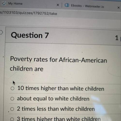Poverty rates for African-American children are