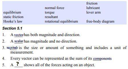 A ____ shows all of the forces acting on an object.