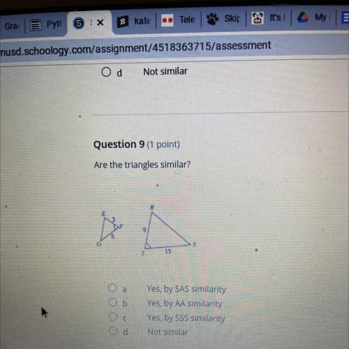 Are these triangles similar