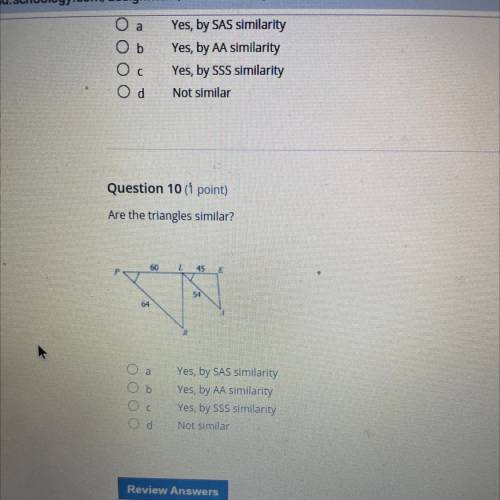 Are these triangles similar?