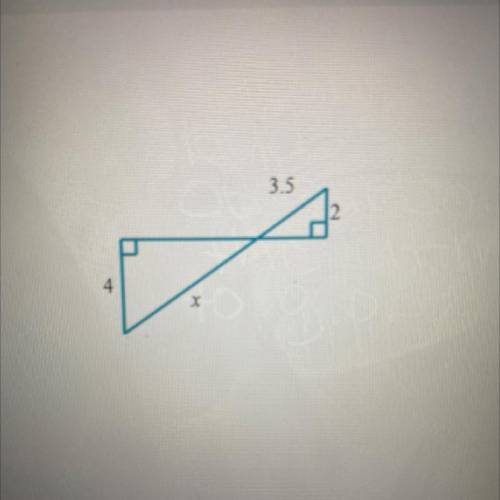 Can someone please g
find the length X.