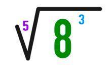 Solve using fractional law exponent rule