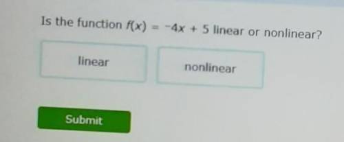 Is this function linear or nonlinear?
