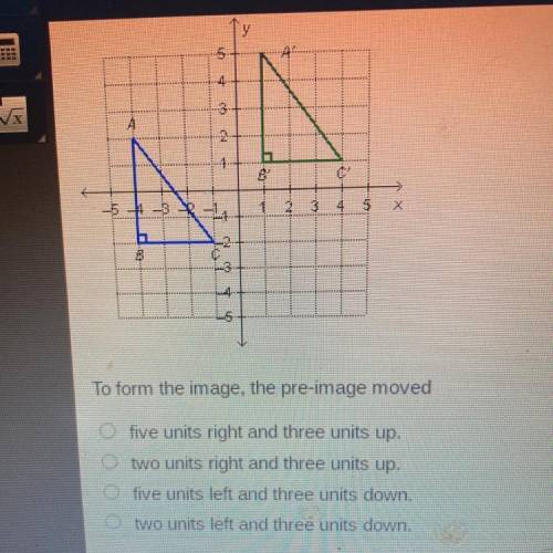 6

4 3 2
3
4.
2
B
e
12
3
4 5 x
..2
B
5
To form the image, the pre-image moved
five units right and