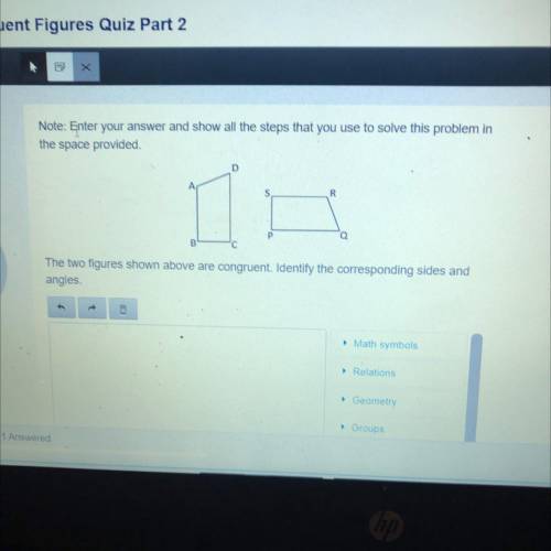 Enter your answer and show all the steps that you use to solve this problem in

the space provided