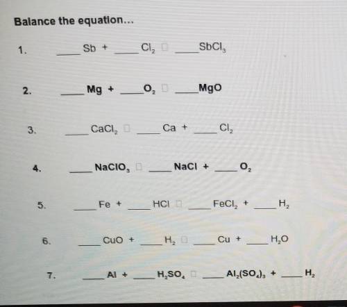 Balance the equation... ...and classify It..