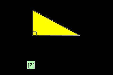 on the left side of the triangle, it says 10 cm, on the right side of the triangle, it says 18 cm,