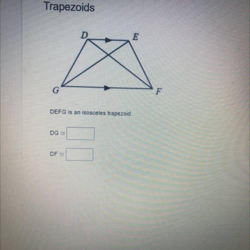 Please find what DG and DF are congruent to