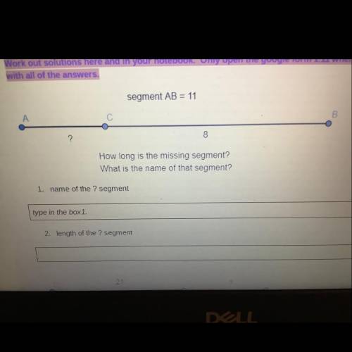 1.Name of the ? segment 
2.Length of the ? segment