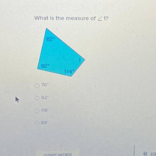 What is the measure of 1?
Please help
