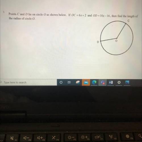 Please help!! Find the length of the radius of circle O.
