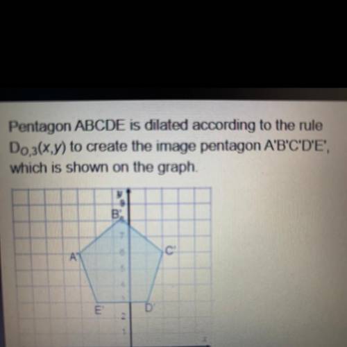 What are the coordinates of point A of the pre-image?

O (-1, 1)
O (-1,2)
O (-9,6)
O (-9, 18)