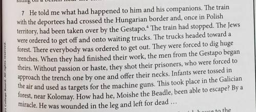 The footnote for the word Gestapo in paragraph 7 is defined as “the secret police in Germany. What