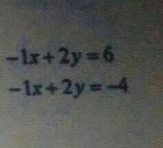 I have to solve this system equation by graphing. by the way the equation is all in one,not separat