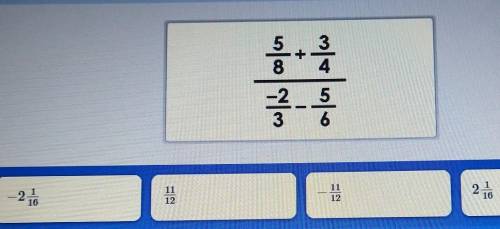 Solve 5/8+3/4 -2/3-5/6