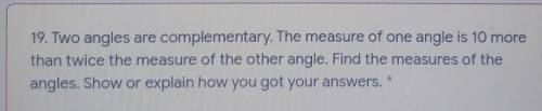 Whta are the measures of angles?