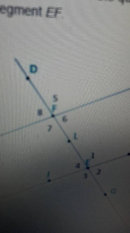 If the measure of angle 5 is 98 degrees, what is the measure of angle 8 of angle 7 of angle of angl