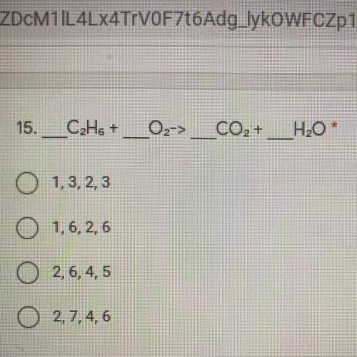 CzHs + __02-> __CO2+ _H20 *
I need help ASAP PLSSS