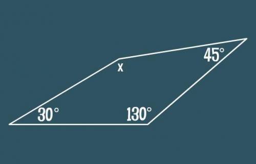 What is the missing angle measurement in the polygon shown below?